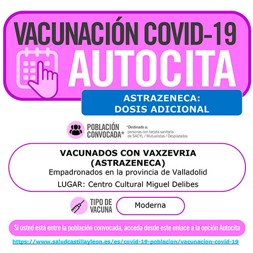 Covid-19. Autocita vacunados con Astrazeneca