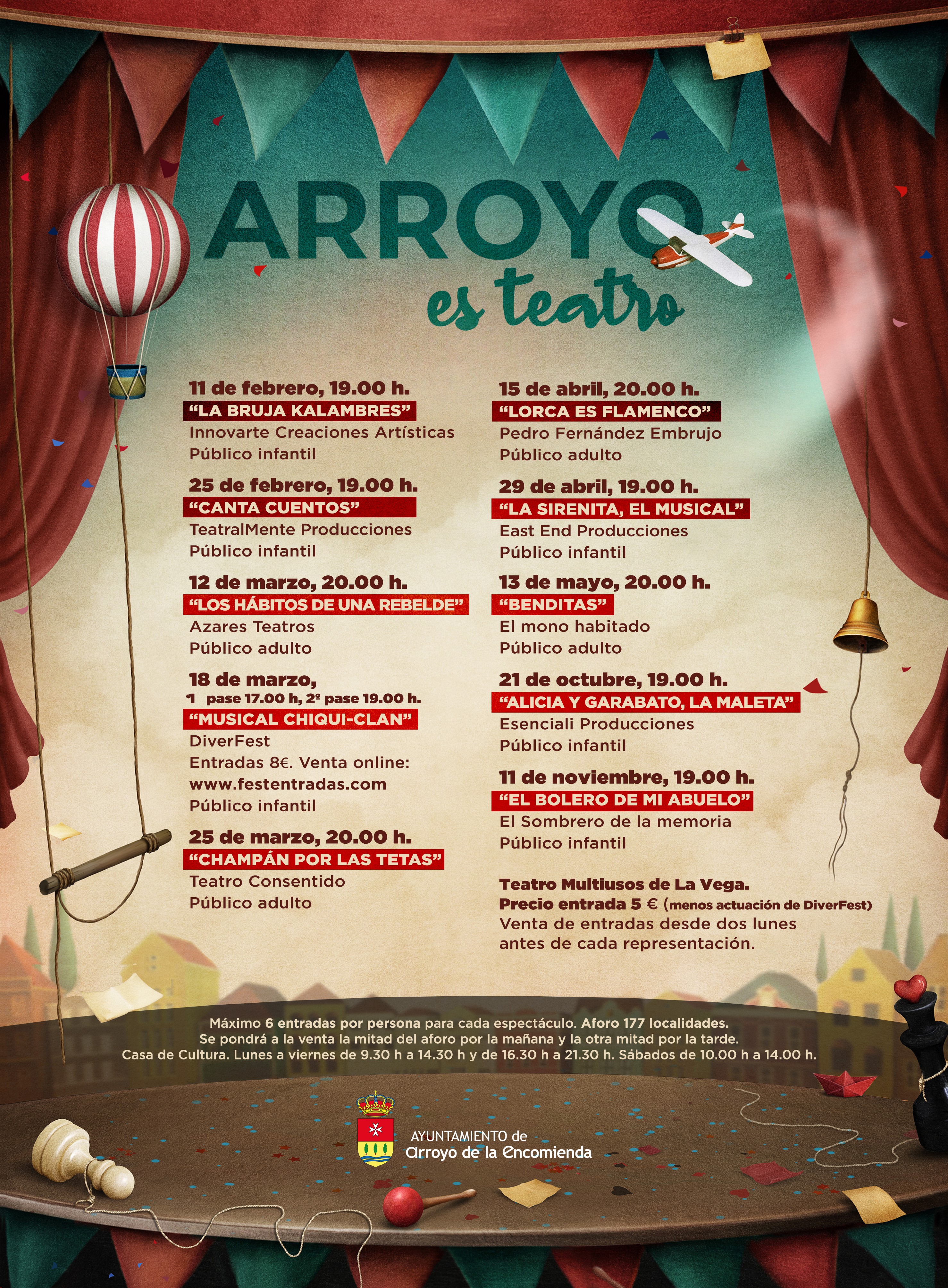 Nueva programación de “Arroyo es Teatro”