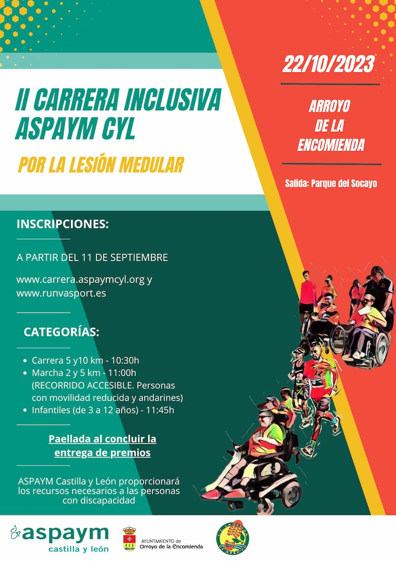 II Carrera Inclusiva Aspaym CyL, por la lesión medular