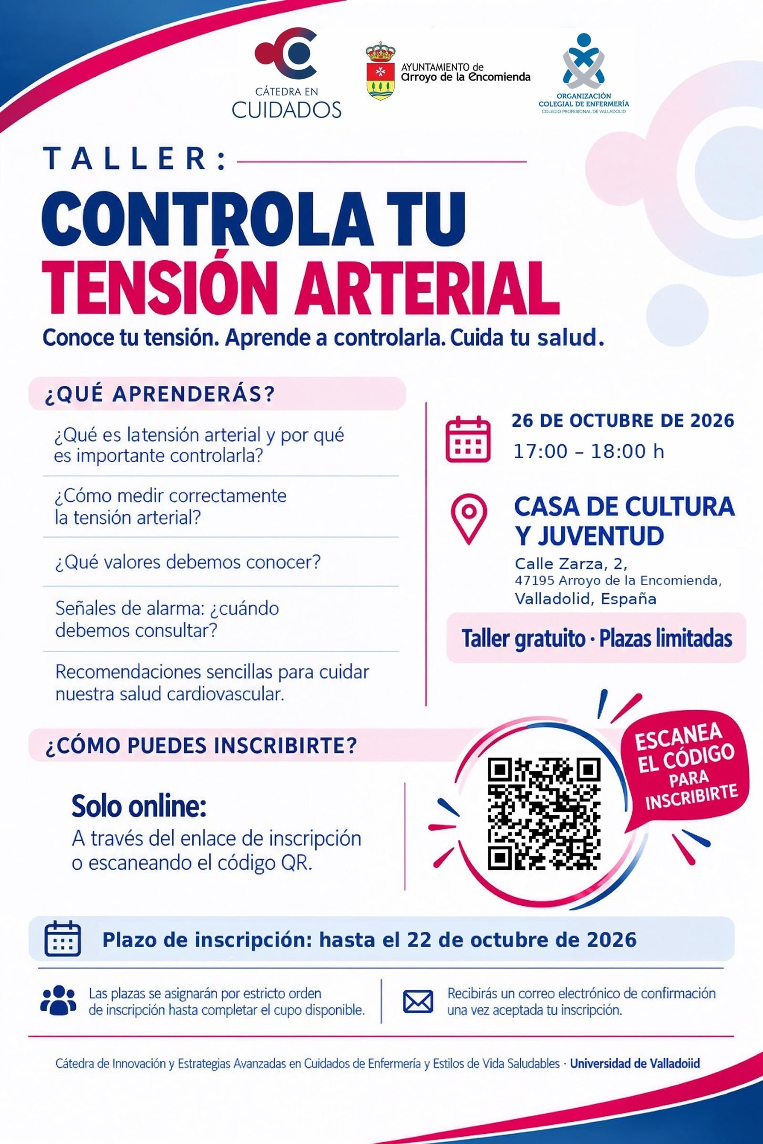 Taller de salud: 'Controla tu tensión arterial'