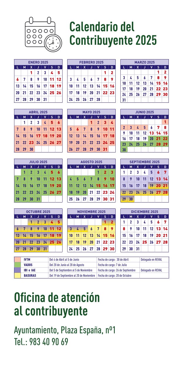 Calendario Fiscal 2025