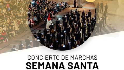 Cartel del concierto de marchas de Semana Santa.