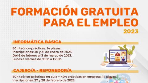 Formación gratuita para el empleo 2023