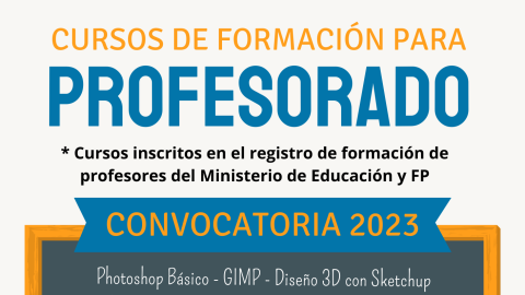 Convocatoria formación permanente profesorado Aula Mentor 2023