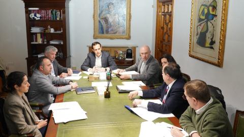 Reunión entre la Diputación de Valladolid y el Ayuntamiento de Arroyo.