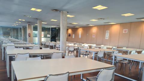 Sala de estudios de la Casa de Cultura.