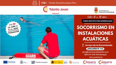 Curso gratuito de socorrismo en instalaciones acuáticas